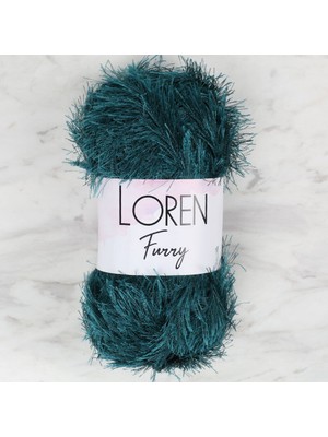 Loren Furry Petrol Mavisi El Örgü Ipi - RF039 - 34057