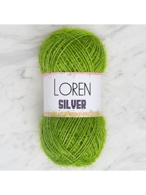 Loren Silver Yeşil El Örgü Ipi - RS0047 - 34099