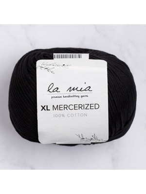 La Mia Xl Mercerized Siyah El Örgü Ipi - 1 - 33758