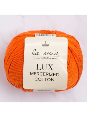 La Mia Lux Mercerized Cotton Turuncu El Örgü Ipi - 194 - 33755
