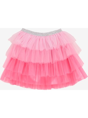 Barbie Normal Bel Kabarık Pembe Düz Kısa Kız Çocuk Etek BRB5SG-ETK6006