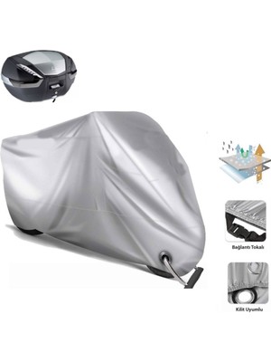 Mondial 150 Mc Gri Motosiklet  Brandası-Arka Çanta Uyumlu- Kilit Uyumlu