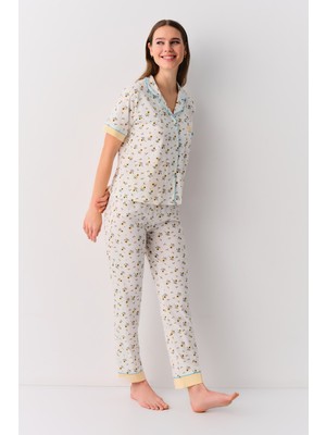 Suwen Cinzia Maskülen Pijama Takımı