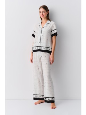 Suwen Monogram Maskülen Pijama Takımı