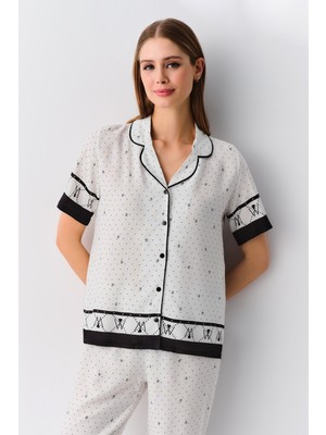 Suwen Monogram Maskülen Pijama Takımı