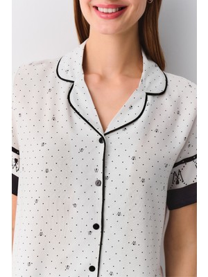 Suwen Monogram Maskülen Pijama Takımı