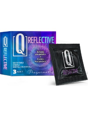 Q Shedo  Q Reflective 3'lü Prezervatif
