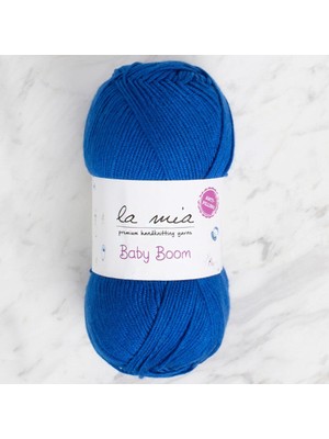 La Mia Baby Boom Saks Mavi El Örgü İpi - 605 - 34126