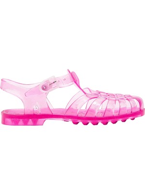 Meduse Sun Rose Paillete - Şeffaf Pembe Çocuk Sandalet