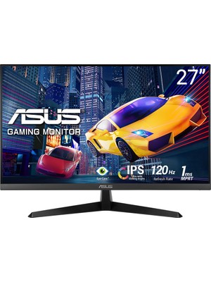 Asus VY279HGR Eye Care Oyuncu Monitörü – 27 Inç Fhd (1920 x 1080), Ips, 120Hz(OC), Smoothmotion, 1ms (Mprt)Monitör