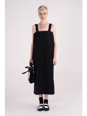 Askılı Uzun Elbise