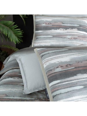 Sarev Juno Kıng Sıze  Pamuk Saten Nevresim Takımı Gri