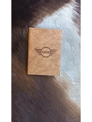 Efe Deri Mini Cooper Deri Dikişli Araç Ruhsat Kılıfı Kabı Ruhsatlık Ruhsat Koruyucu