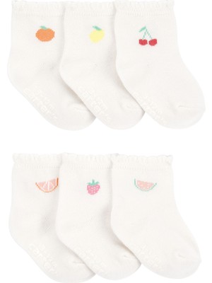 Kız Bebek Çorap Set 6'lı Paket