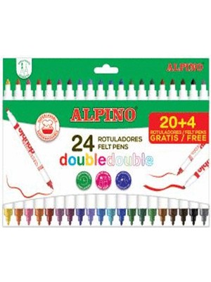 Alpino Keçeli Kalem Çift Yönlü 24 Renk Ar-002058