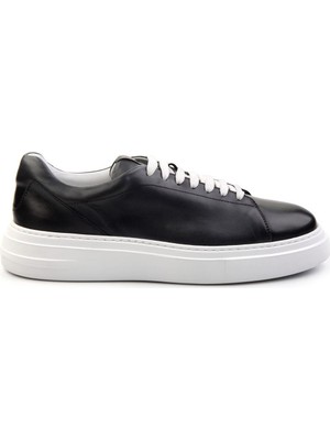 Gri Hakiki Deri Erkek Sneaker E01083016803