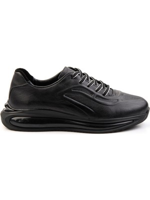 Siyah Hakiki Deri Erkek Sneaker E01084212003