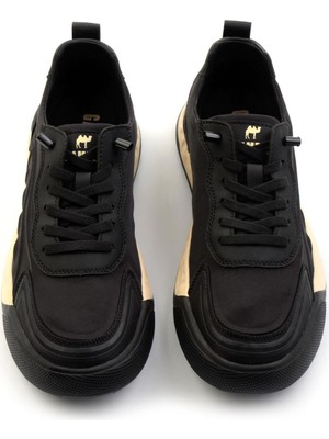 Siyah Beyaz Paraşüt   Erkek Sneaker E01175600667