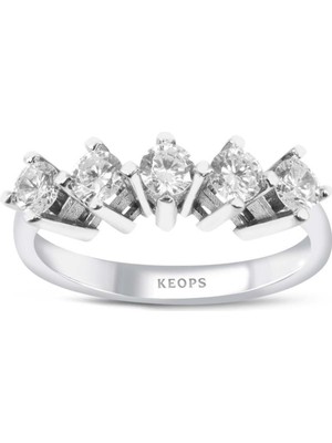 Keops Pırlanta E Renk 1 Karat Pırlanta Beştaş Yüzük