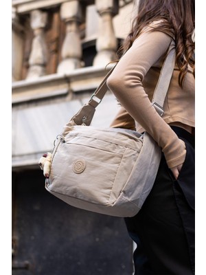 Bipanya Martinez Hafif, Su Geçirmez, Çok Gözlü Kadın Omuz Postacı Çantası BP-4848O