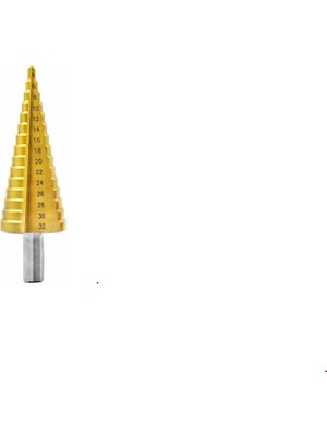 Cmc Kademeli Matkap Ucu 4-32 mm Hss Material Çeliğinden Üretilmiştir.