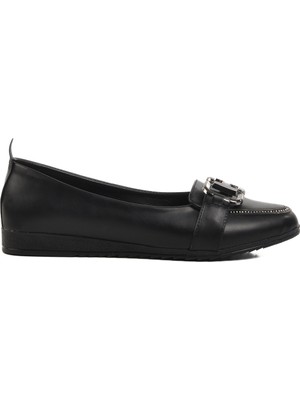 Ayakmod Siyah Hafif Kadın Babet 209102 Z