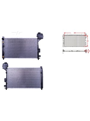 Wisco Su Radyatörü Brazing At - 1685000102 Wisco - Mercedes A Serisi (W168) A 140-A 160 97-04 Uyumlu