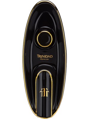 Lubinski Trinidad Tekli Kayık Seramik Puro Küllüğü Siyah