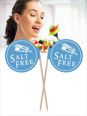 BAYRAK KÜRDAN Salt Free Yazılı Ikramlık, Sunumluk, Pasta ve Tatlı Üstü, Çay ve Kahve Yanı, Özel Gün, Davet, Etkinlik ve Organizasyonlarınızda Sağlıklı Yemekler Için Özel Içerikli Bayrak Kürdan