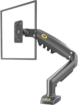 Ayt 17-30 Inç 43-76 Ekran Tek Kol Amortisörlü Stand LCD LED Hareketli Pc Bilgisayar Monitör Tutucu Askı Aparatı F80