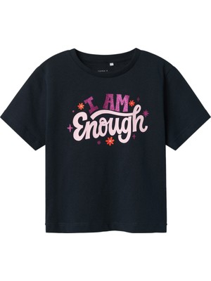 Name It NMFBETRIA SS NREG TOP PB Lacivert Kız Çocuk Kısa Kol T-Shirt