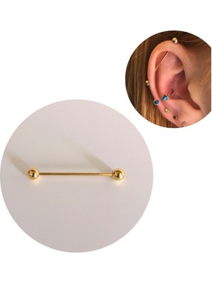 Cerrahi Çelik Köprü Piercing / Endüstriel Piercing - 1 Adet