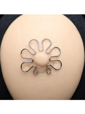 Cerrahi Çelik Sahte Memeucu/fake Nipple Piercing ( 1 Adet) - Piercing Deliği Gerektirmez