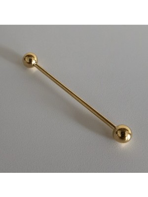 316 L Cerrahi Çelik Köprü Piercing /endüstriel Piercing-Bar Uzunluğu 38MM-KALINLIĞI 1,6mm- 1 Adet