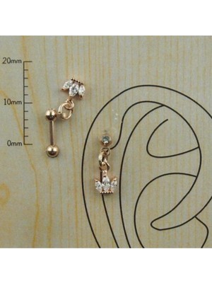 Bylin Sallantılı Lotus Piercing/ Bar boy 6mm/1 adet