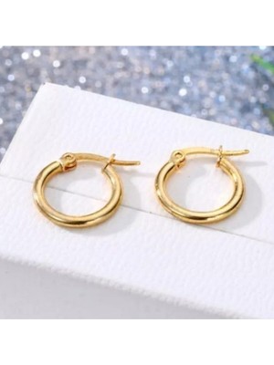 Paslanmaz Çelik Halka Küpe - Halka Iç Çapı 25 mm - 1 Çift