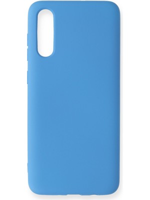 Bilişim Akademi  Samsung Galaxy A70 Kılıf Silikon Kılıf Yumuşak Kılıf Içi Kadife Lansman - Mavi