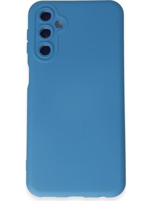 Bilişim Akademi  Samsung Galaxy M14 5g Kılıf Silikon Kılıf Yumuşak Kılıf Içi Kadife Lansman - Mavi