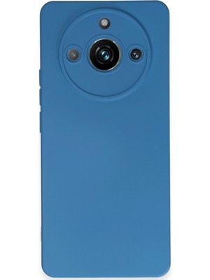 Bilişim Akademi  Realme 11 Pro Kılıf Silikon Kılıf Yumuşak Kılıf Içi Kadife Lansman - Mavi