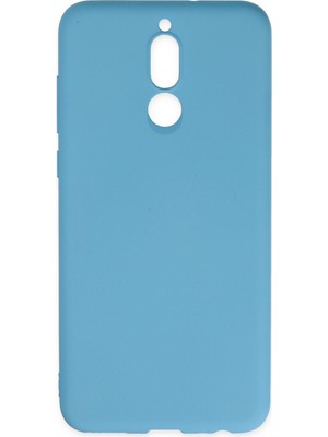 Bilişim Akademi  Huawei Mate 10 Lite Kılıf Silikon Kılıf Yumuşak Kılıf Içi Kadife Lansman - Mavi