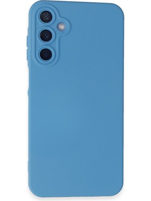 Bilişim Akademi  Samsung Galaxy A55 5g Kılıf Silikon Kılıf Yumuşak Kılıf Içi Kadife Lansman - Mavi
