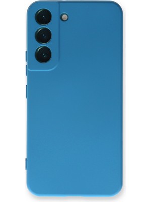 Bilişim Akademi  Samsung Galaxy S23 Plus Kılıf Silikon Kılıf Yumuşak Kılıf Içi Kadife Lansman - Mavi
