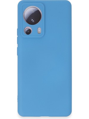 Bilişim Akademi  Xiaomi Mi 13 Lite Kılıf Silikon Kılıf Yumuşak Kılıf Içi Kadife Lansman - Mavi