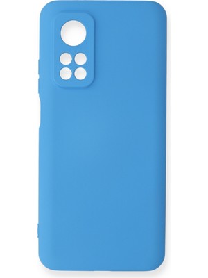 Bilişim Akademi  Xiaomi Mi 10T Pro Kılıf Silikon Kılıf Yumuşak Kılıf Içi Kadife Lansman - Mavi