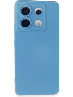 Bilişim Akademi  Xiaomi Redmi Note 13 Pro 5g Kılıf Silikon Kılıf Yumuşak Kılıf Içi Kadife Lansman - Mavi