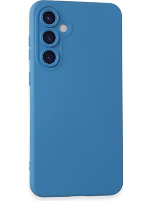 Bilişim Akademi  Samsung Galaxy S23 Fe Kılıf Silikon Kılıf Yumuşak Kılıf Içi Kadife Lansman - Mavi