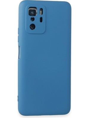 Bilişim Akademi  Xiaomi Poco X3 Gt Kılıf Silikon Kılıf Yumuşak Kılıf Içi Kadife Lansman - Mavi
