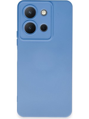 Bilişim Akademi  Vivo Y36 Kılıf Silikon Kılıf Yumuşak Kılıf Içi Kadife Lansman - Mavi