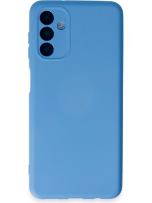 Bilişim Akademi  Samsung Galaxy A24 4g Kılıf Silikon Kılıf Yumuşak Kılıf Içi Kadife Lansman - Mavi