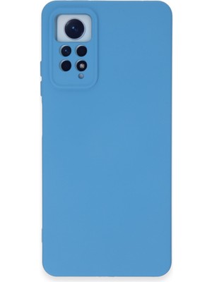 Bilişim Akademi  Xiaomi Redmi Note 12 Pro 4g Kılıf Silikon Kılıf Yumuşak Kılıf Içi Kadife Lansman - Mavi